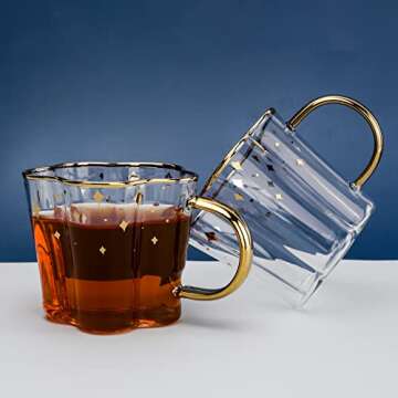 Elegant Glass Coffee Cup and Saucer Set for All Occasions