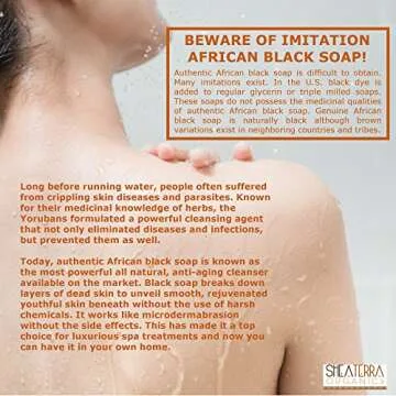 Shea Terra Organics African Black Soap - 3 Pack Gift Set