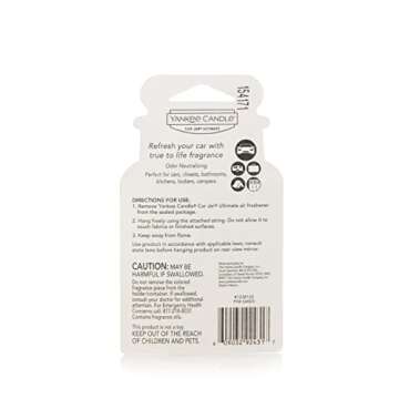 Yankee Candle Car Air Fresheners, Hanging Car Jar® Ultimate Pink Sands™ Scented, Neutralizes Odors Up To 30 Days