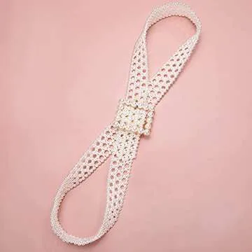 Barry.Wang Elegant Pearl Belts Set for Women Bridal