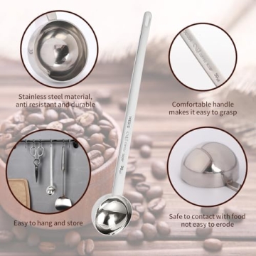 2 Tablespoon Long Handle Coffee Scoop for Accurate Measuring