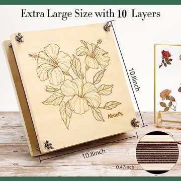 Aboofx Extra Large Flower Press Kit for Plant Lovers