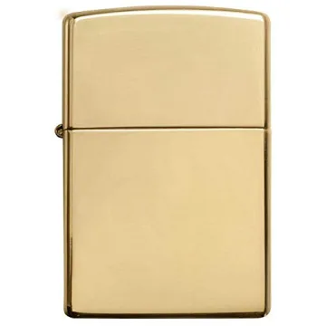 Zippo Armor High Polish Brass Lighter for Collectors and Outdoorsmen