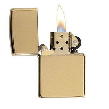 Zippo Armor High Polish Brass Lighter for Collectors and Outdoorsmen