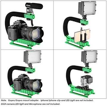 Neewer C-Shape Handle Bracket for Cameras and GoPro