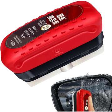 Automotive Oil Film Cleaning Brush, Glass Cleaning Board,2024 New Glass Coating for Windshield, Prev...