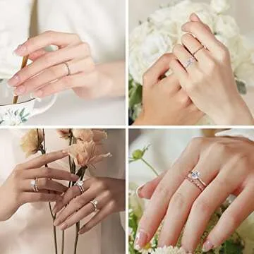 Elegant SMILEST Milgrain Moissanite Wedding Band for Her