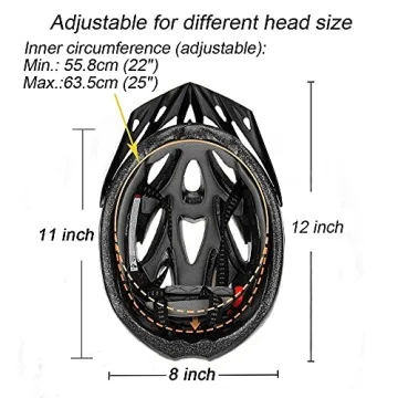 UPANBIKE Adjustable Adult Bike Helmet for Safety