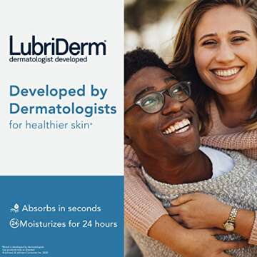 Lubriderm Daily Moisture Hydrating Unscented Body Lotion with Pro-Vitamin B5 for Normal-to-Dry Skin ...