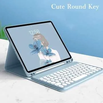YEEHi iPad Keyboard Case Mouse Stylish Detachable Design