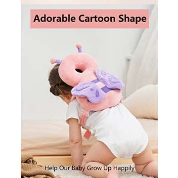 JunNeng Baby Head Protection Cushion - Grey Elephant