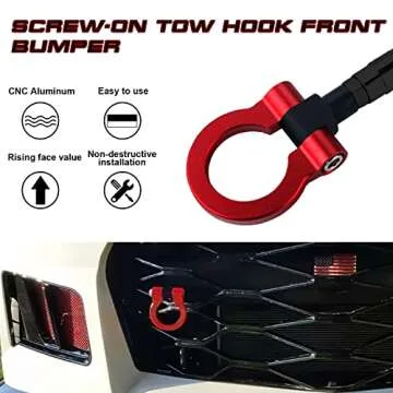 Sporty CNC Aluminum Tow Hook for Chevrolet Camaro 6th Gen