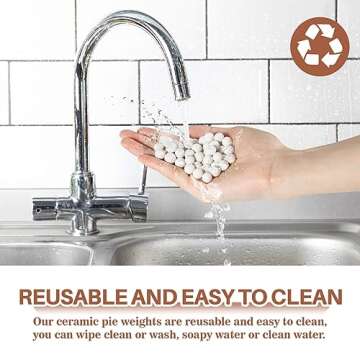 Sukh 1LB Pie Weights for Perfect Pie Crusts