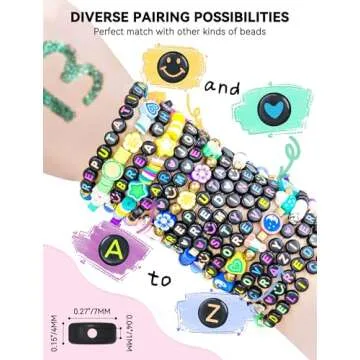 ARTDOT 1400 Pieces Letter Beads for Friendship Bracelets Making Kit, 28 Styles Assortment Jewelry Making Supplies Alphabet Beads Set with Cases Preppy Crafts Gifts