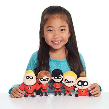 Incredibles Stylized Bean Plush Collector Pack