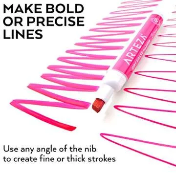 ARTEZA Dry Erase Markers Pack of 52, Chisel Tip, 12 Assorted Colors with Low-Odor Ink, Whiteboard Pens