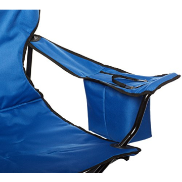 Amazon Basics Camping Chair, X-Large, Padded, Blue