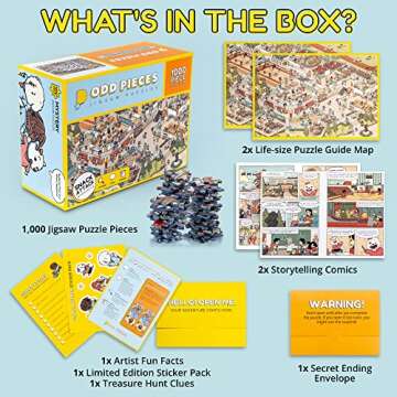 Odd Pieces Mystery Jigsaw Puzzle - 1000 pcs for All Ages