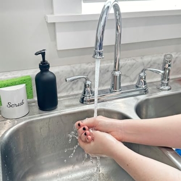 Sleek Black Glass Pump Bottles for Soap and Lotion