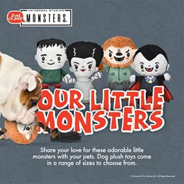 Universal Studios Horror 6" Plush Bride of Frankenstein Toy for Dogs | Little Monsters Bride of Frankenstein Plush Dog Toy | Horror Movie Toys for Dogs, Official Universal Monsters Pet Products