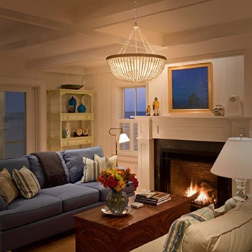 ELYCUPA Bohemian Beaded Chandelier for Elegant Interiors