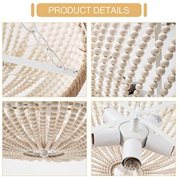 ELYCUPA Bohemian Beaded Chandelier for Elegant Interiors