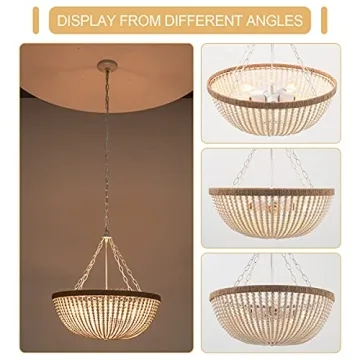 ELYCUPA Bohemian Beaded Chandelier for Elegant Interiors