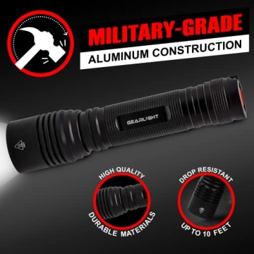 GearLight S2000 LED Flashlight | Bright, Durable, Compact