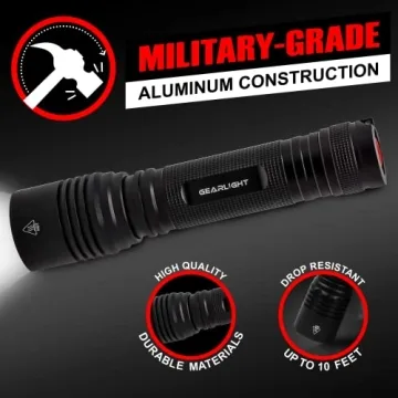 GearLight S2000 LED Flashlight | Bright, Durable, Compact