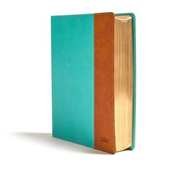 CSB Tony Evans Study Bible, Teal/Earth LeatherTouch, Black Letter, Study Notes and Commentary, Articles, Videos, Charts, Easy-to-Read Bible Serif Type