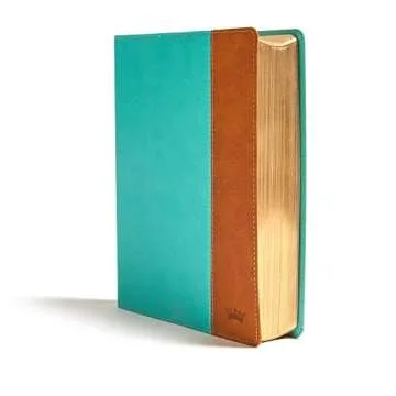 CSB Tony Evans Study Bible, Teal/Earth LeatherTouch, Black Letter, Study Notes and Commentary, Articles, Videos, Charts, Easy-to-Read Bible Serif Type