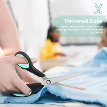 iBayam 3-Pack Heavy Duty Scissors with Comfort Grip