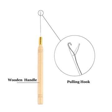 Orgrimmar Hair Extension Remove Pliers Pulling Hook 500 PCS Micro Silicone Rings Bead Device Tool Kits for Professional Hair Styling Tools Accessory (Brown)