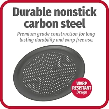 GoodCook Non-Stick 14” Pizza Pan for Crispy Crusts