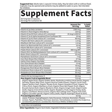 Premium Prenatal Multivitamin for Women - Vitamin Code Raw