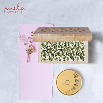 Mela Artisans Whitewash Decorative Storage Box - Chic Design