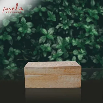 Mela Artisans Whitewash Decorative Storage Box - Chic Design