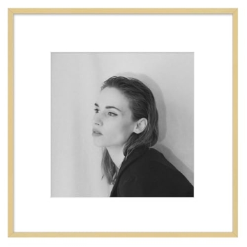 Gold 12x12 Aluminum Picture Frame with Real Glass - Golden State Art