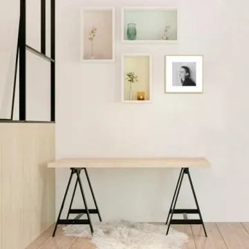 Gold 12x12 Aluminum Picture Frame with Real Glass - Golden State Art