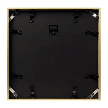 Gold 12x12 Aluminum Picture Frame with Real Glass - Golden State Art