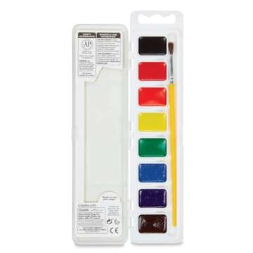 Crayola Watercolor Paints Washable 8 Primary Colors (Pack of 6)
