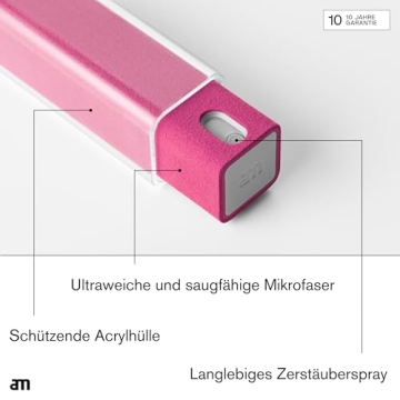 AM 2-in-1 Screen Cleaner Mist Spray, Eco-Friendly & Refillable