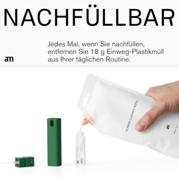 AM 2-in-1 Screen Cleaner Mist Spray, Eco-Friendly & Refillable