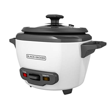 BLACK+DECKER 3-Cup Rice Cooker - Perfect for Steaming & Cooking Rice