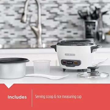 BLACK+DECKER 3-Cup Rice Cooker for Easy Meals