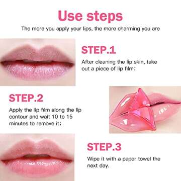 20pcs Moisturizing Lip Mask, 10pcs Under Eye Patches, Lip Mask Overnight ADIMANIS Soothing for Dry Lips Mask for Dark Circles and Puffiness Lip and Eye Mask Set