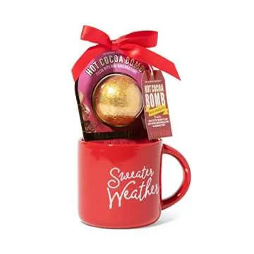 Hot Chocolate Bomb Gift Set with Sweater Mug for Everyone