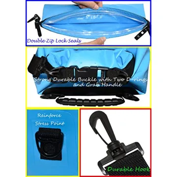 Freegrace Waterproof Dry Bags with Waist Pouch & Phone Case