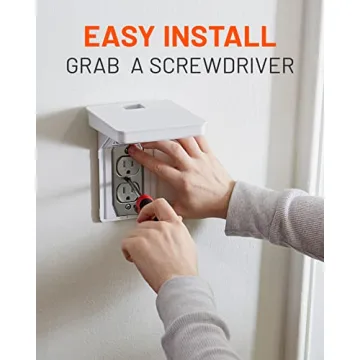 ECHOGEAR Outlet Shelf with Built-in Cord Storage and Quick Install