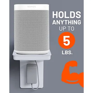 ECHOGEAR Outlet Shelf with Built-in Cord Storage and Quick Install